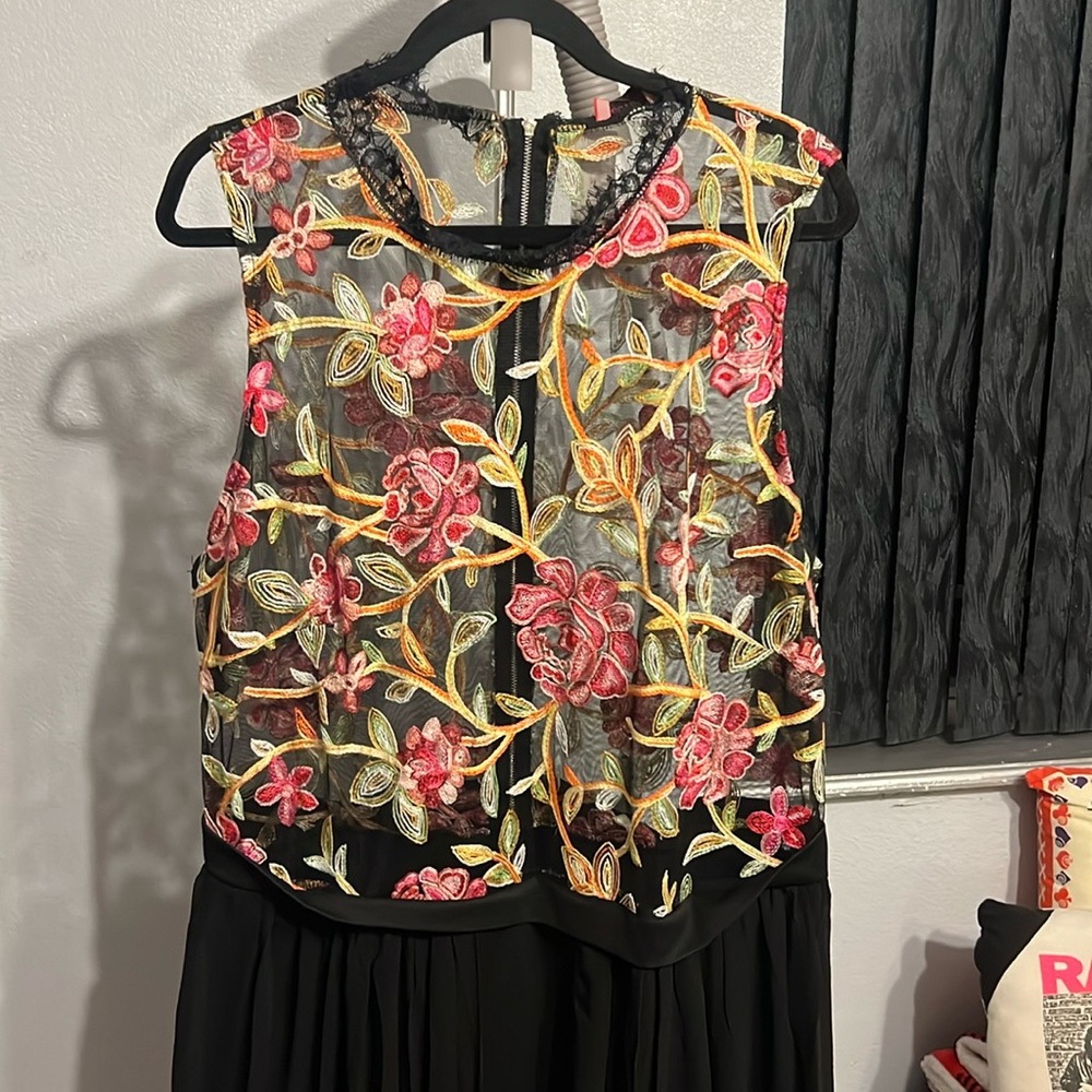 NWT Embroidered High Neck Dress
